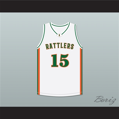 DeMarcus Cousins 15 LeFlore High School Rattlers White Basketball Jersey