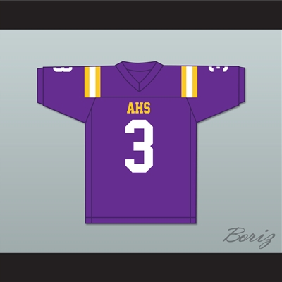DeVonta Smith 3 Amite High Magnet School Warriors Purple Football Jersey 1