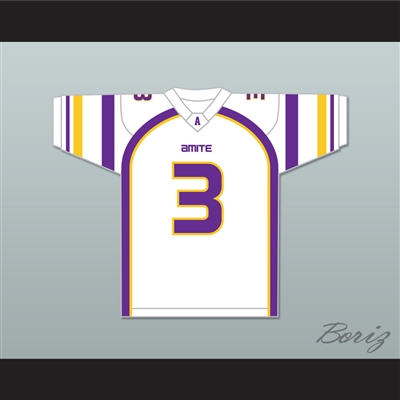 DeVonta Smith 3 Amite High Magnet School Warriors White Football Jersey 2