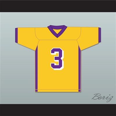 DeVonta Smith 3 Amite High Magnet School Warriors Yellow Gold Football Jersey 1