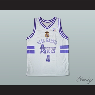 Dejan Bodiroga 4 Real Madrid Basketball Jersey