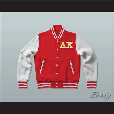 Delta Chi Fraternity Varsity Letterman Jacket-Style Sweatshirt