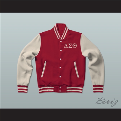 Delta Sigma Theta Sorority Varsity Letterman Jacket-Style Sweatshirt