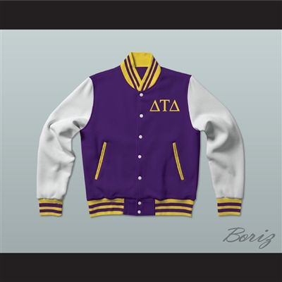 Delta Tau Delta Fraternity Varsity Letterman Jacket-Style Sweatshirt