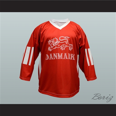 Denmark National Team Jesper Damgaard Hockey Jersey