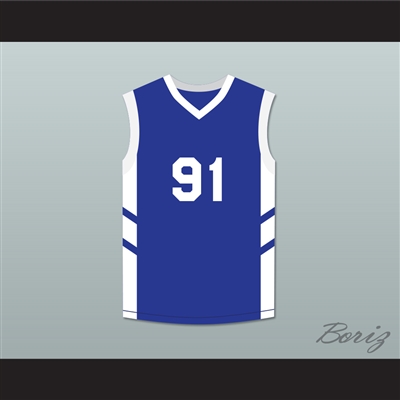 Dennis Rodman 91 Blue Basketball Jersey Dennis Rodman's Big Bang in PyongYang