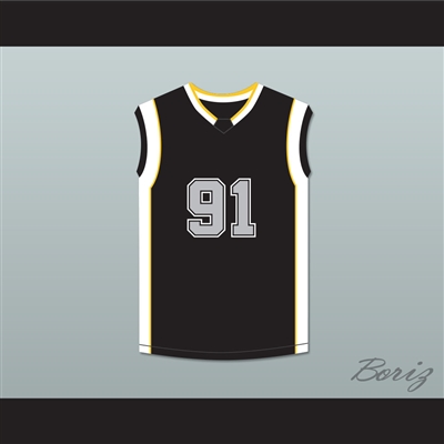 Dennis Rodman Warden 91 Black Basketball Jersey The Comebacks