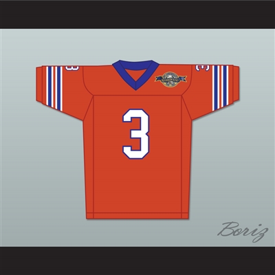 Derek Wallace 3 Mud Dogs Home Football Jersey with Bourbon Bowl Patch
