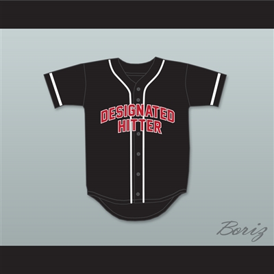 Designated Hitter 9 Black Baseball Jersey