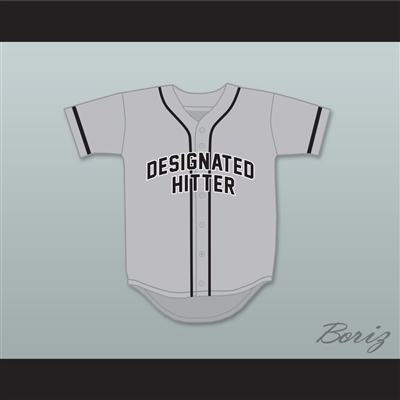 Designated Hitter 9 Gray Baseball Jersey