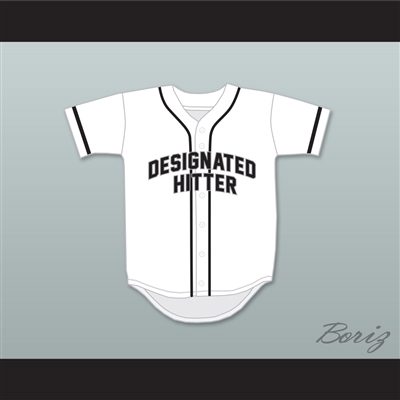 Designated Hitter 9 White Baseball Jersey