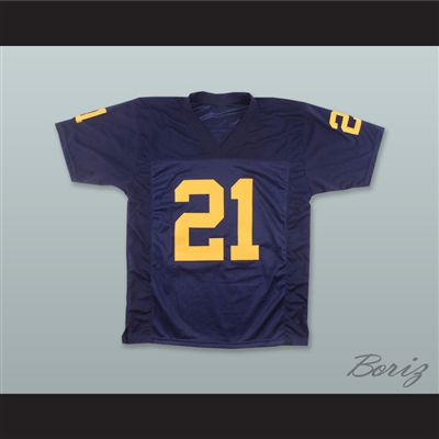 Desmond Howard 21 Michigan University Wolverines Navy Blue Football Jersey