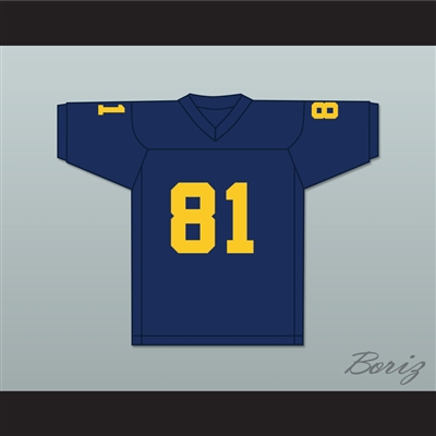 Dick Lane 81 Scottsbluff JC Navy Blue Football Jersey