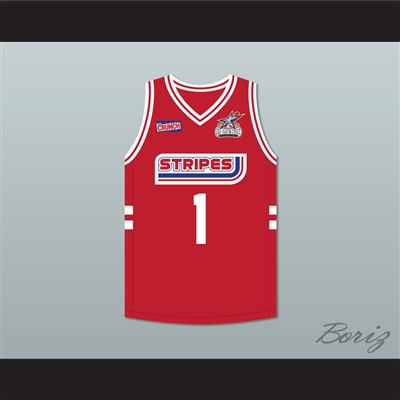 P Diddy 1 Stripes Basketball Jersey Rock N' Jock All Star Jam 2002