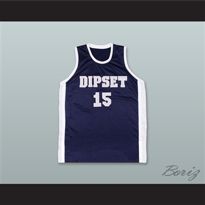 Dipset 15 Navy Blue Basketball Jersey