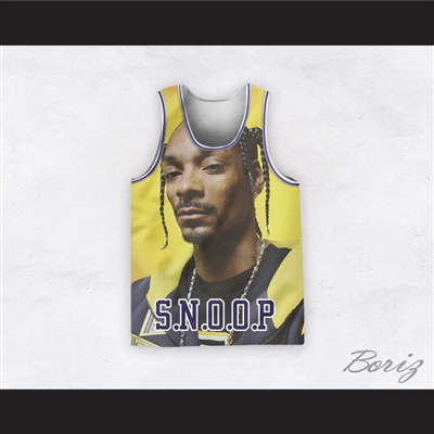 Snoop Dogg 12 Braids Yellow Basketball Jersey