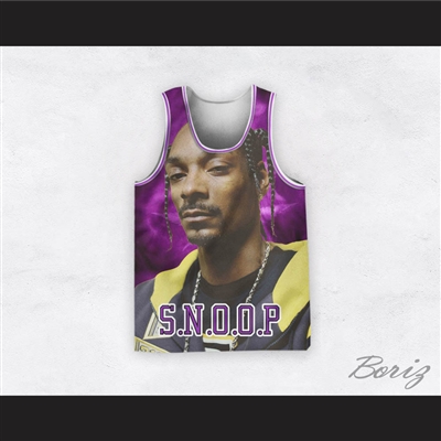 Snoop Dogg 12 Braids Purple Basketball Jersey