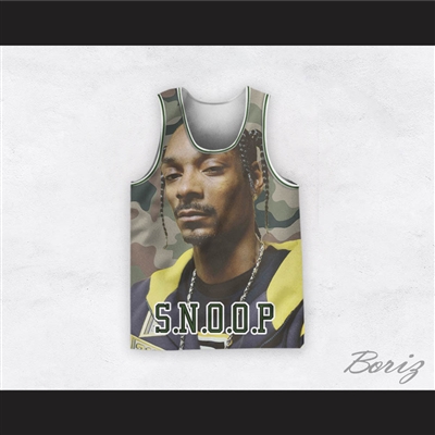 Snoop Dogg 12 Braids Camouflage Basketball Jersey