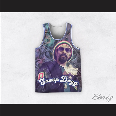 Snoop Dogg 12 Rasta Style Money Basketball Jersey