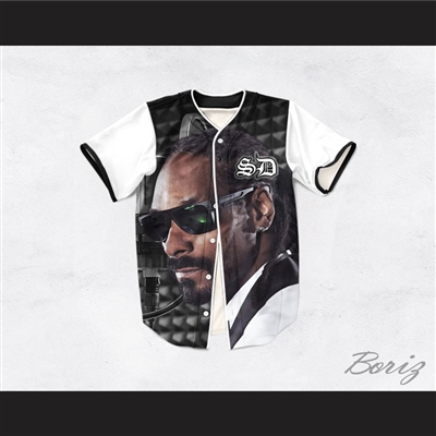 Snoop Dogg 15 Tuxedo Microphone Baseball Jersey
