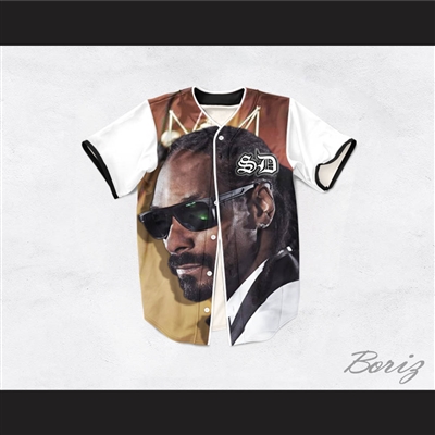 Snoop Dogg 15 Tuxedo Recording Microphone Baseball Jersey