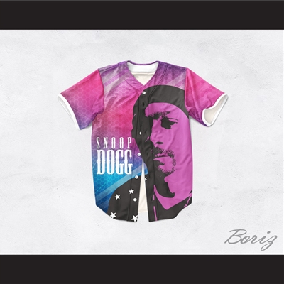 Snoop Dogg 55 Westside Neon Honeycomb Baseball Jersey