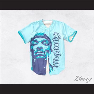 Snoop Dogg 55 Westside Light Blue Baseball Jersey