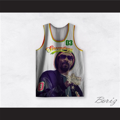Snoopdogg Doggie Dog 03 Rasta Style Basketball Jersey