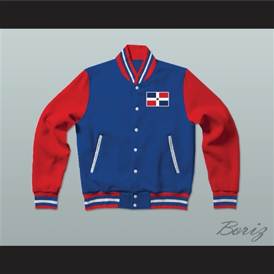 Dominican Republic Varsity Letterman Jacket-Style Sweatshirt