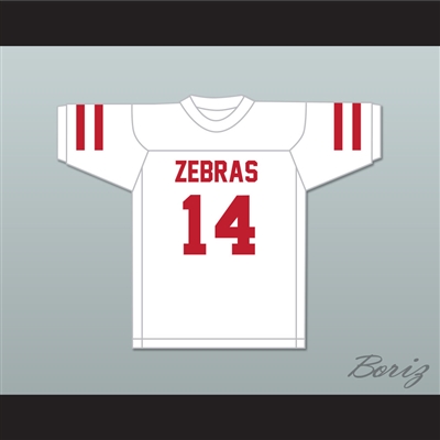 Don Hutson 14 Pine Bluff Zebras White Football Jersey