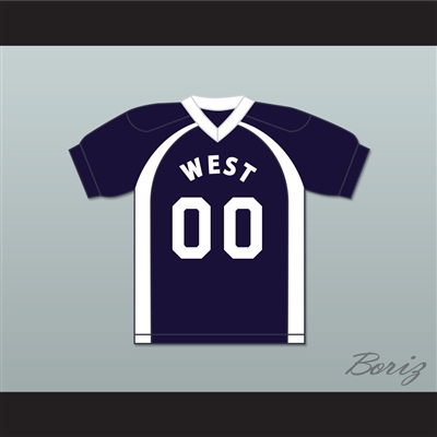 East/West College Bowl Donkey Teeth 00 West Football Jersey Key & Peele