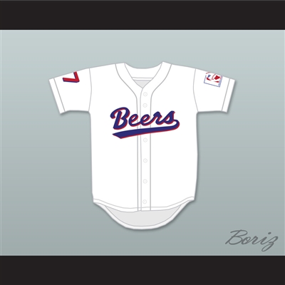 Doug Remer 17 Milwaukee Beers BASEketball White Baseball Jersey
