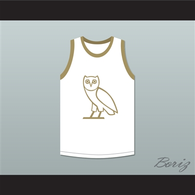 Drake 9 OVO White Basketball Jersey