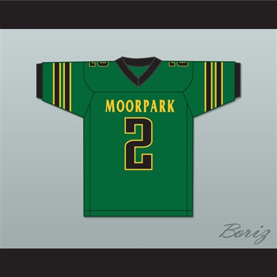 Drake London 2 Moorpark High School Musketeers Green Football Jersey 1