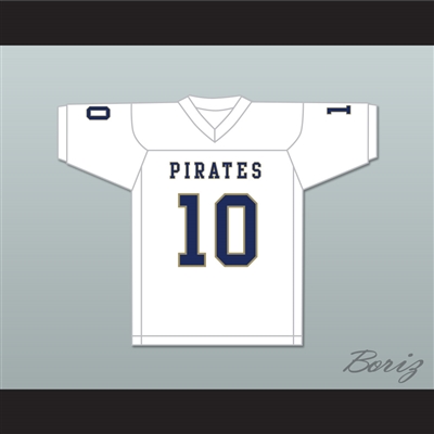 Drake Smith 10 Independence Community College Pirates White Football Jersey