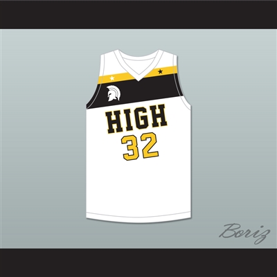 Draymond Green 32 Saginaw High School Trojans White Basketball Jersey 1