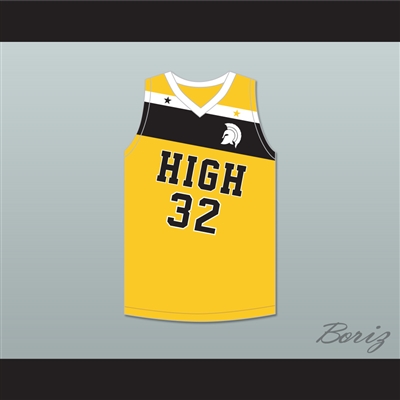 Draymond Green 32 Saginaw High School Trojans Yellow Gold Basketball Jersey 2