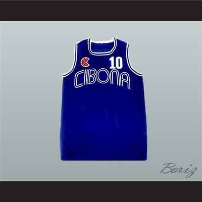 Drazen Petrovic Cibona Blue Basketball Jersey