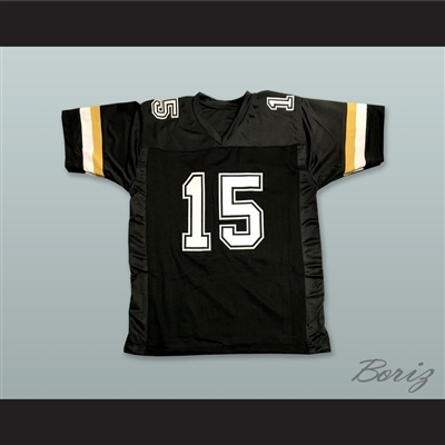 Drew Brees 15 Purdue Boilermakers Black Football Jersey