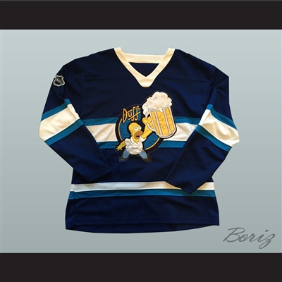 Duff Beer Homer Simpson Hockey Jersey
