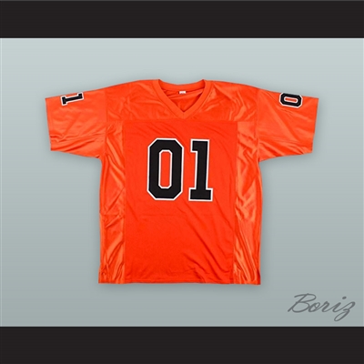 Dukes of Hazzard 01 General Lee Orange Football Jersey