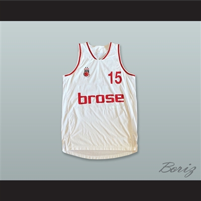 Duncan 15 Brose Bamberg Germany White Basketball Jersey