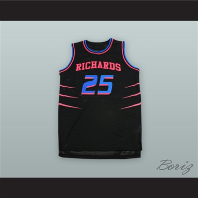 Dwyane Wade 25 Richards High School Bulldogs Black Alternate Basketball Jersey