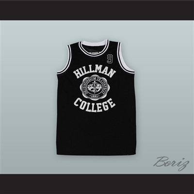 Dwayne Wayne 9 Hillman College Black Basketball Jersey