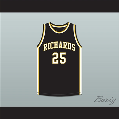 Dwyane Wade 25 Harold L. Richards High School Bulldogs Black Basketball Jersey 3