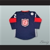 Dylan Larkin 21 USA Navy Blue Hockey Jersey