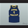 Evan Mobley 4 Rancho Christian School Eagles Navy Blue Basketball Jersey 3
