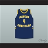 Evan Mobley 4 Rancho Christian School Eagles Navy Blue Basketball Jersey 4