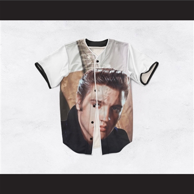 Elvis Presley 01 Acoustic Guitar Baseball Jersey