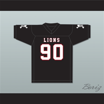 Ronald Ollie 90 EMCC Lions Black Football Jersey Includes Patches